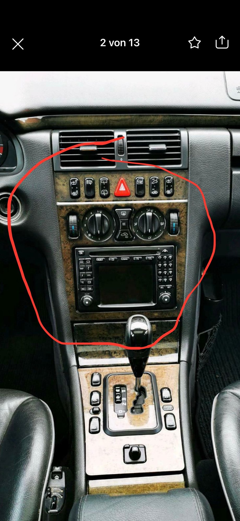 Interior/Upholstery - Looking for wood double din radio trim - Used - 1996 to 2002 Mercedes-Benz E-Class - Susteren, Netherlands