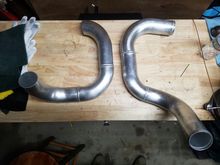 Got most of the infercooler piping welded up