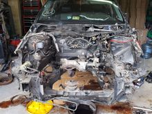 Drove Acura in garage in February to begin disassembly.