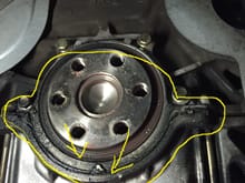 rear main and moon seal appear to be leaking