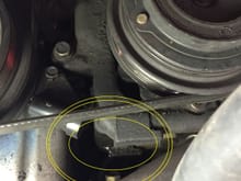 noticed an oil leak from where the ac ompressor mounts
