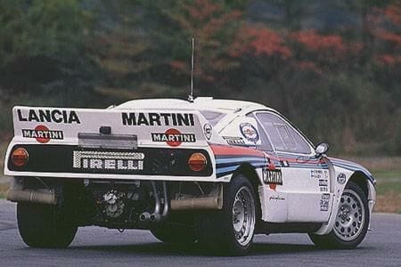 ... Lancia 037, the last RWD Rally Rockstar.

BTW, unless you're Jeremy Clarkson it is pronounces "Laan-Cha", FFS.