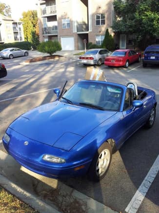 My 95' Laguna Blue baby. With the top down I can carry infinite amount of boxes. (I had made this argument with my wife and proved to her that it can be practical)