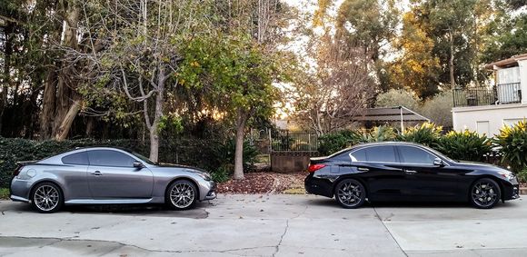 Sitting in my driveway with my 2nd Q50s - this Q50s was a completely different beast than the first.  I've had it 3 years now and it's been the 2nd best car I've ever owned - next to the IPL.