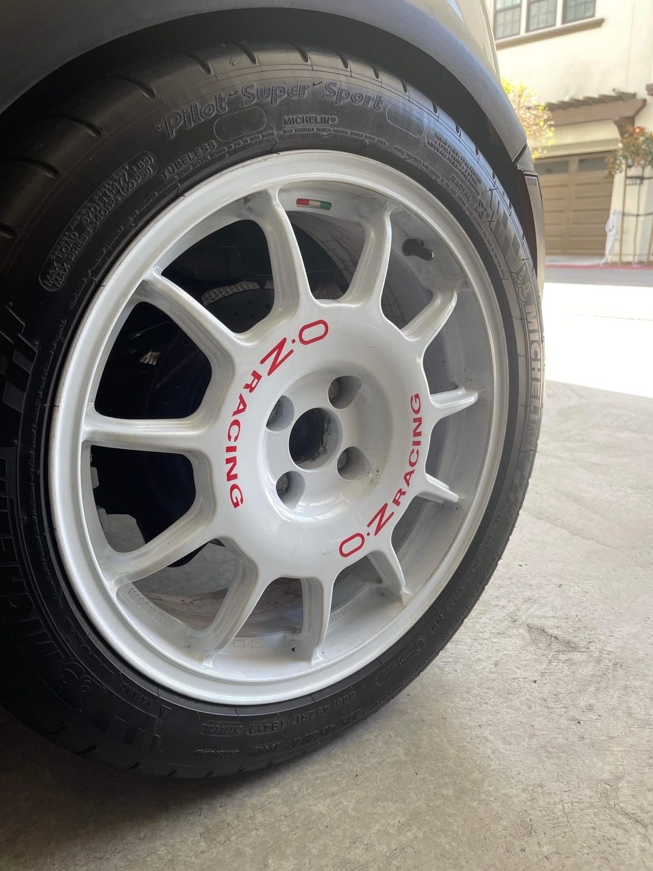 Wheels and Tires/Axles - OZ Wheels Leggenda 17x7 40et 4x100 White with Michelin Super Sports - Used - 0  All Models - San Jose, CA 95112, United States