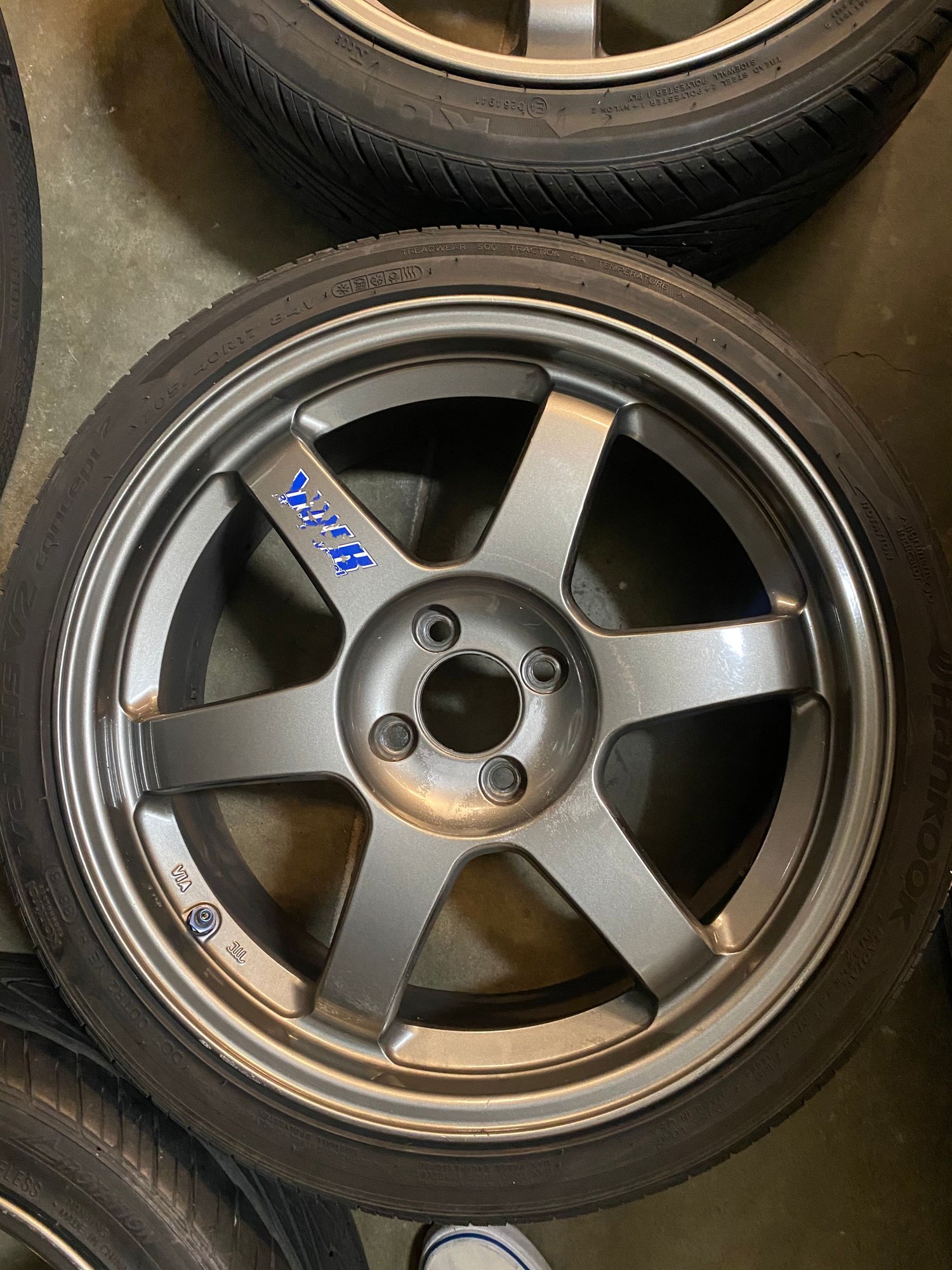 Wheels and Tires/Axles - 17x7.5 plus 40 te37 og with tires 4x100 - Used - 0  All Models - South San Francisco, CA 94080, United States