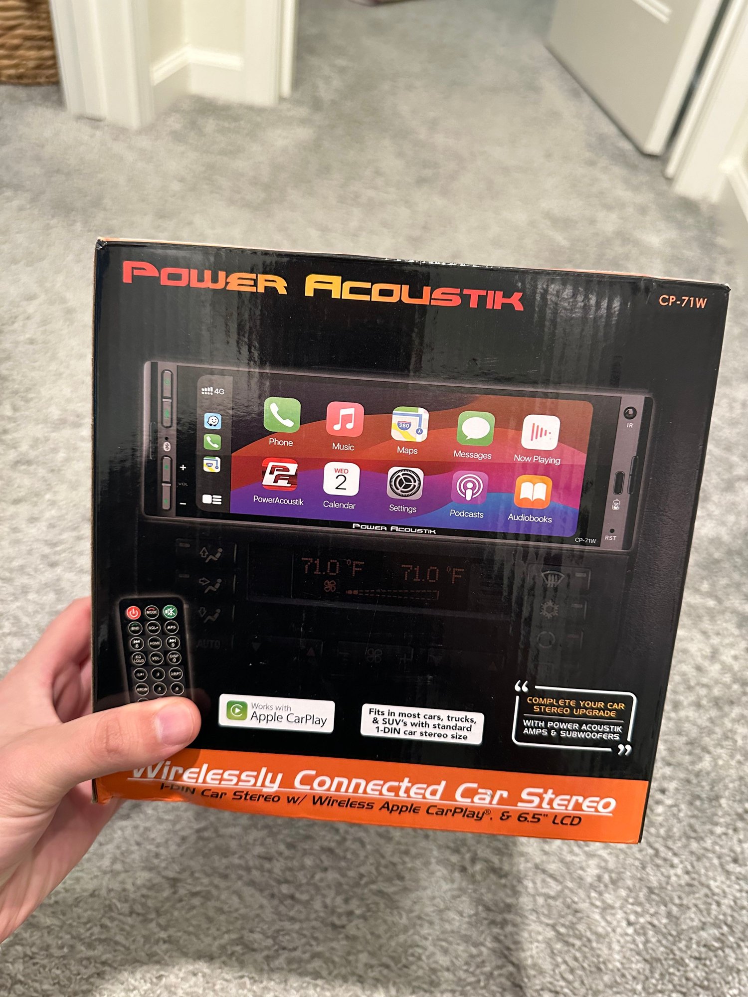 Audio Video/Electronics - Apple CarPlay - Single DIN - Power Acoustik CP71w - Used - 2003 to 2006 Mini R53: "Mk I" Mini Cooper S - Roseville, CA 95747, United States