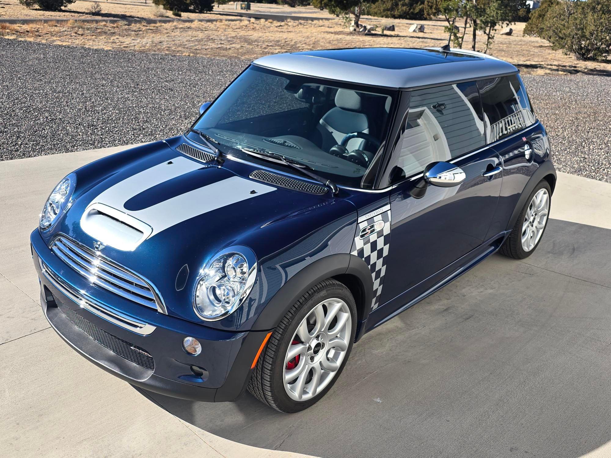 2006 Mini R53: "Mk I" Mini Cooper S - 2006 Factory-Built JCW Checkmate Edition (less than 11k total miles) - Used - VIN WMWRE33596TL23811 - 10,956 Miles - 4 cyl - 2WD - Manual - Hatchback - Blue - Eagar, AZ 85925, United States