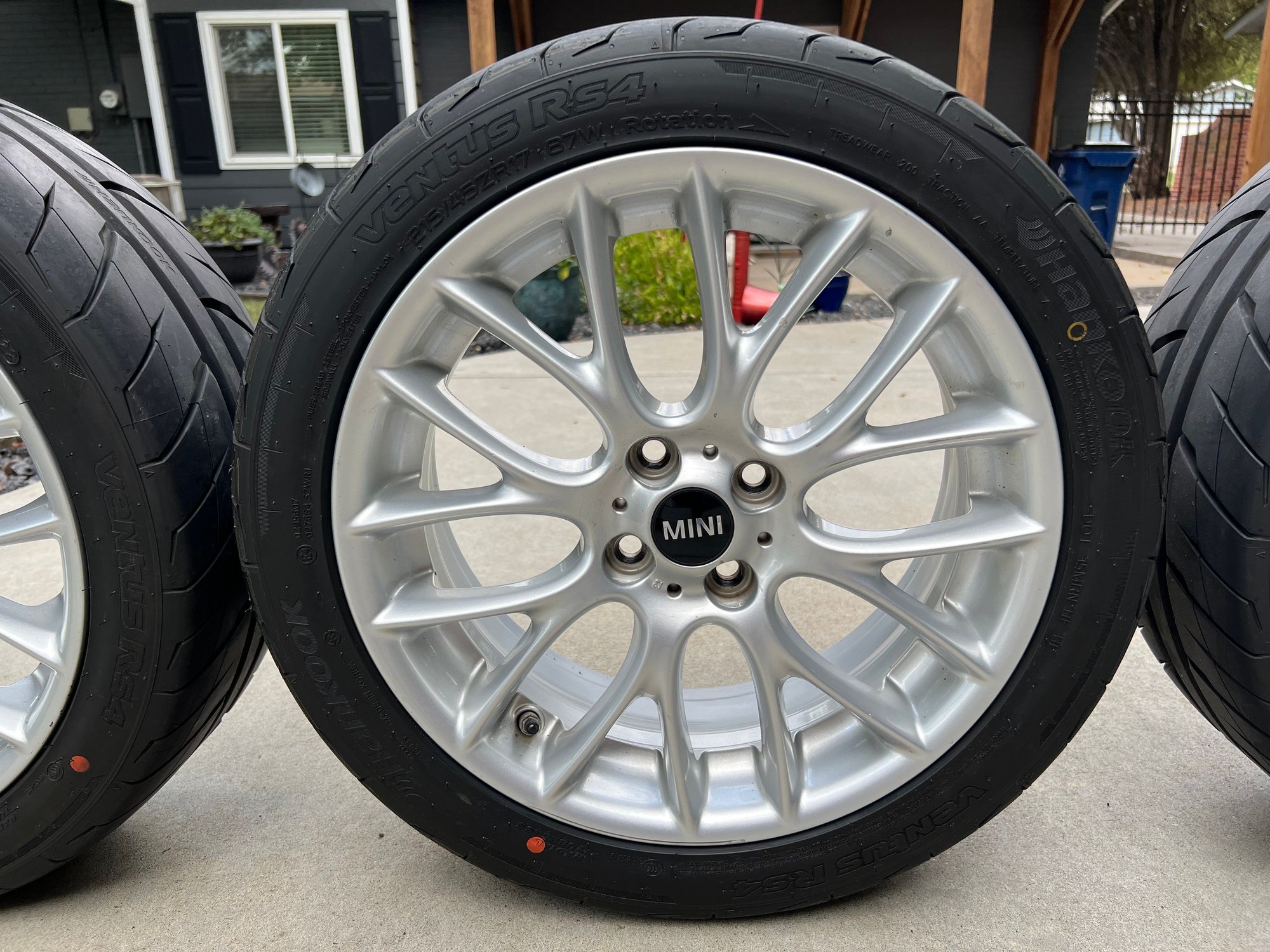 Wheels and Tires/Axles - R112 Wheels With Near New Hankook Ventus RS4 Tires and TPMS Monitors - Used - 2002 to 2013 Mini All Models - 0  All Models - Derby, KS 67037, United States