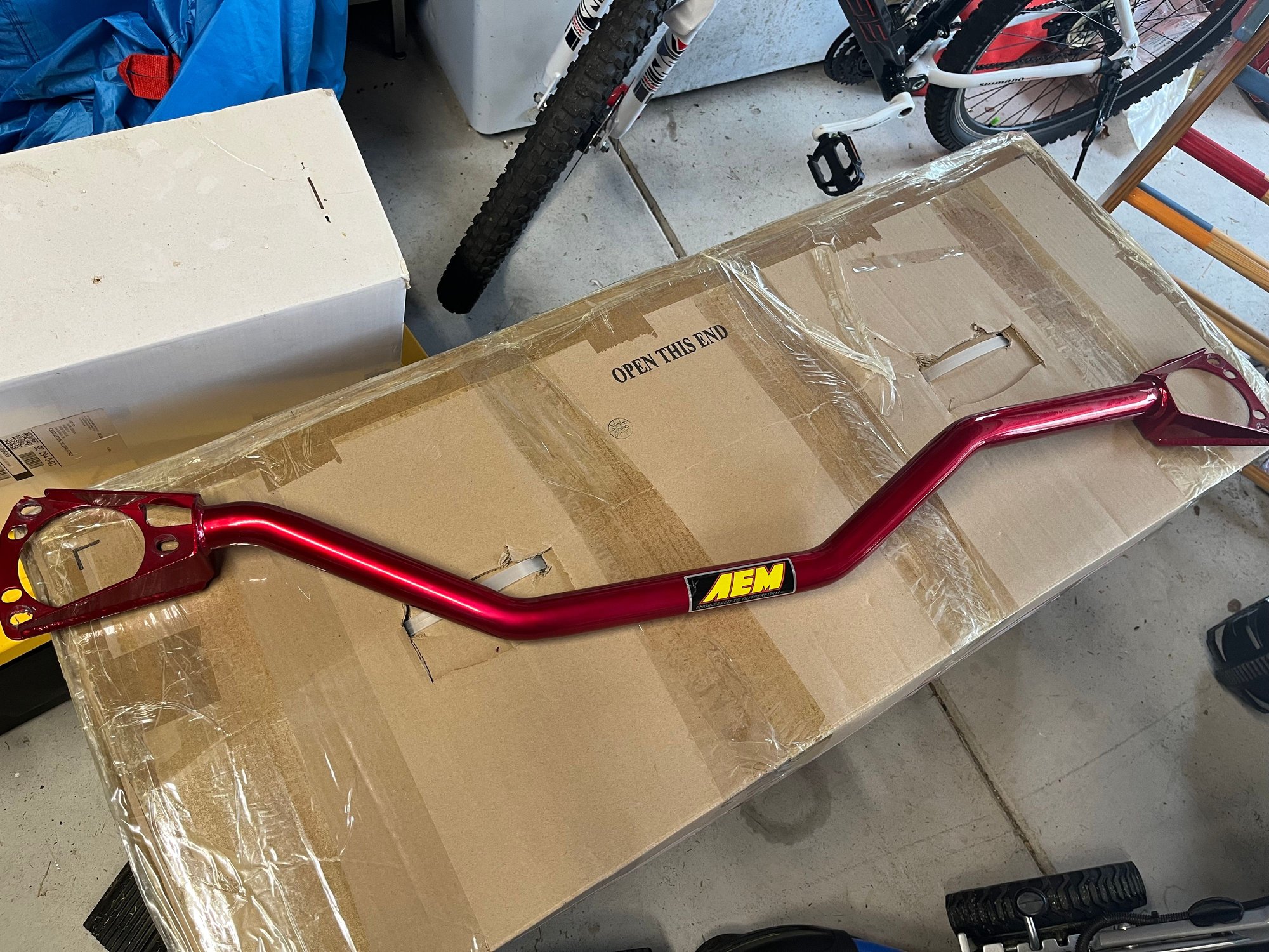 Steering/Suspension - AEM Strut Bar For Gen2 MINI (Red) - Used - 2007 to 2013 Mini R56: "Mk II" Mini Hatch/Hardtop range - 2012 Mini R55: "Mk II" Mini Clubman - Charleston, SC 29414, United States