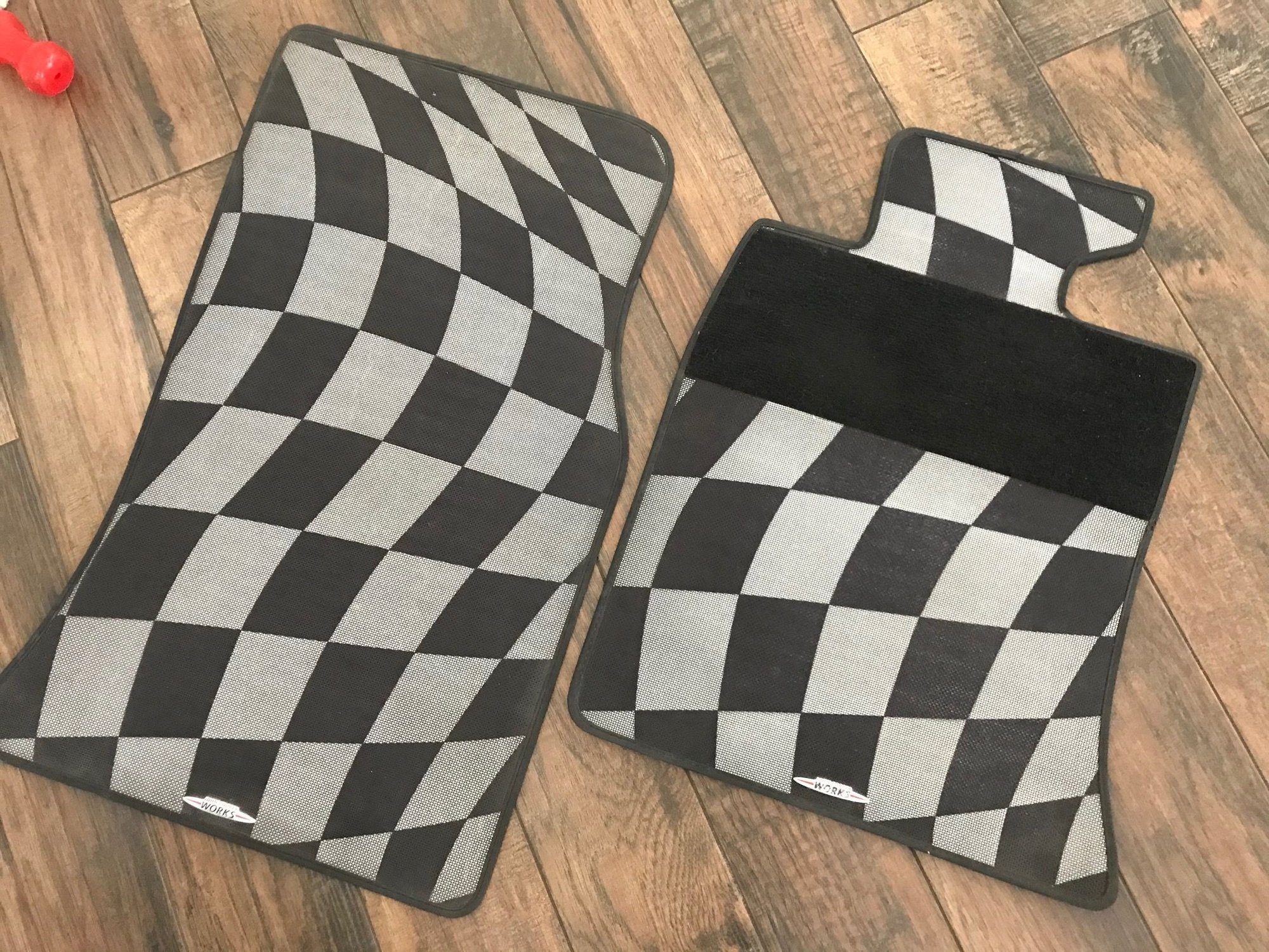 Interior/Upholstery - Gen2 JCW checkered mats - Used - All Years Mini R56: "Mk II" Mini Hatch/Hardtop range - All Years Mini R57: "Mk II" Mini Convertible - All Years Mini R58: Coupe - All Years Mini R59: Roadster - Houston, TX 77066, United States