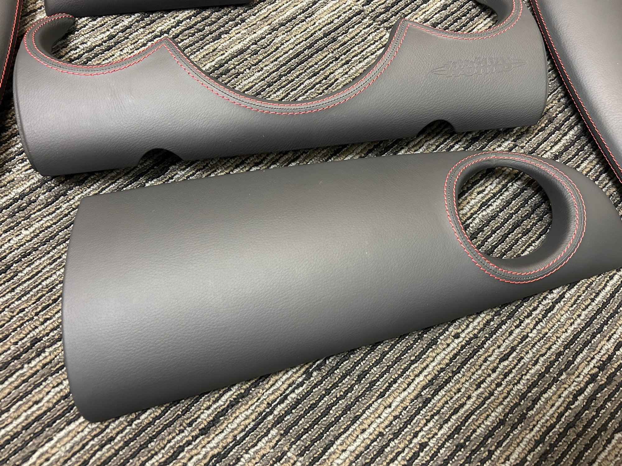 Interior/Upholstery - RARE Black/Red stitching 5 piece R53 John Cooper Works Leather Dash - Used - 2005 to 2008 Mini All Models - Hillsboro, OR 97124, United States