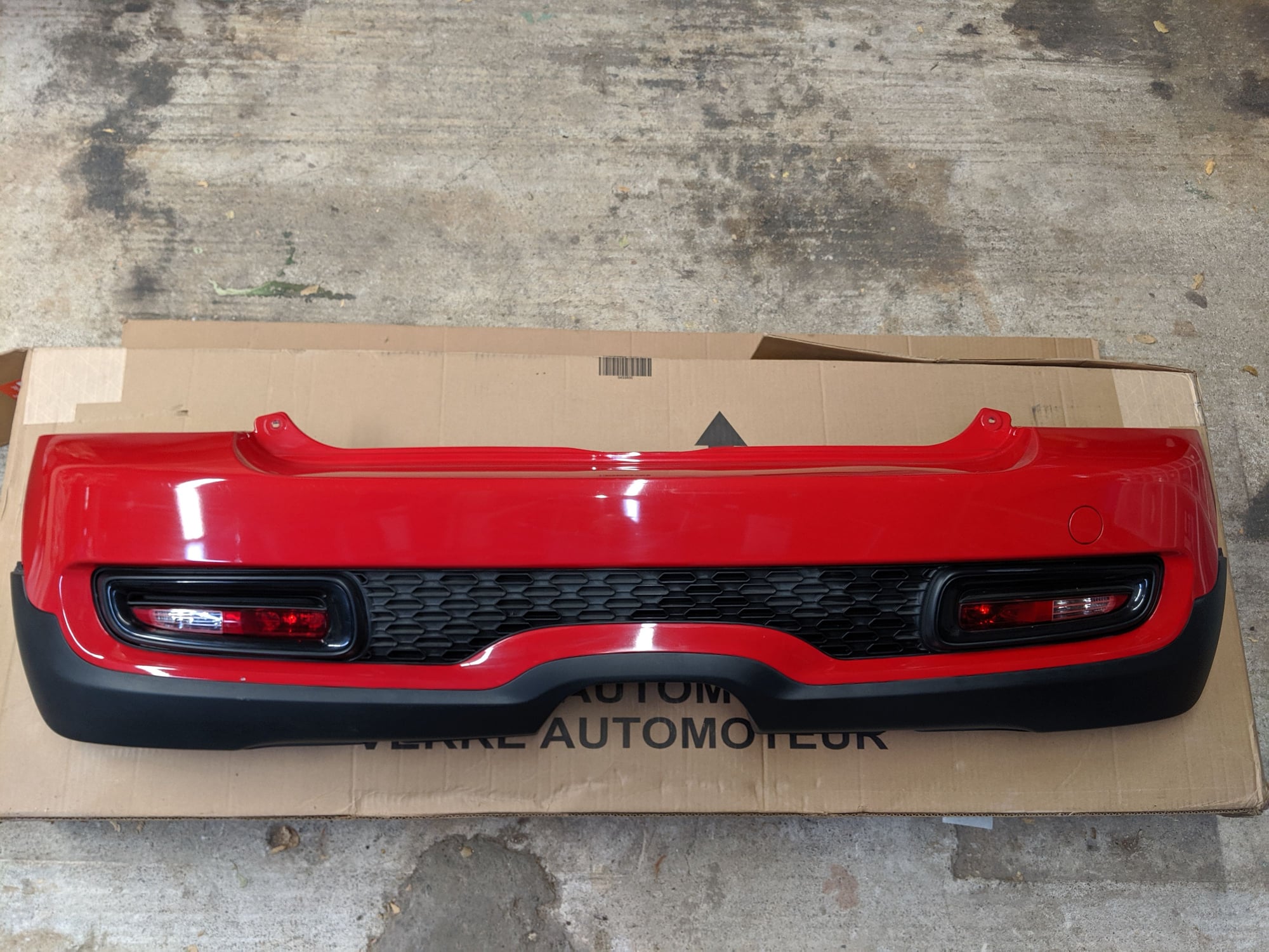 SOLD:: R56 LCI rear bumper cover complete with lights - North American ...