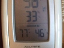 And that is in the shade... 
