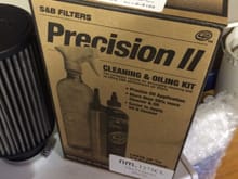 Unused air filter cleaning kit included. 