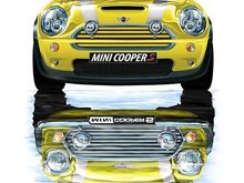 mini cooper yellow