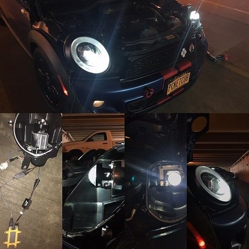 R56 Custom Headlights BiXenon + LED North American Motoring