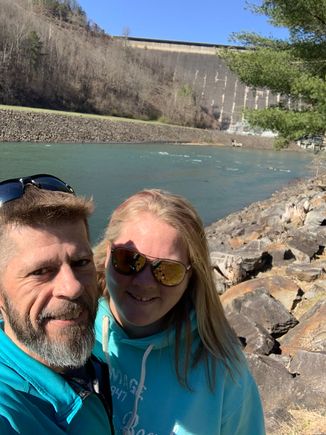 Fontana dam and the clear water