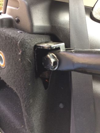 Rear brace, wheel wheel, backseat mount