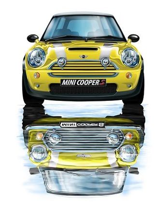 mini cooper yellow