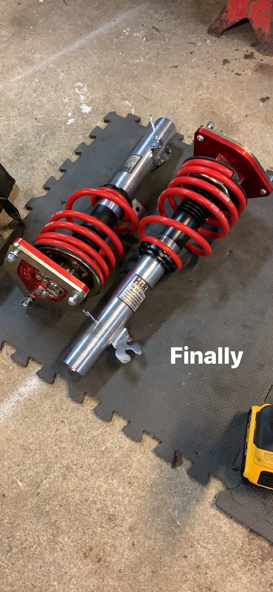 Steering/Suspension - R53/50 H&R Street Sport coilovers with Vorschlag camber plates and ECS Strut plates - New - All Years Mini R53: "Mk I" Mini Cooper S - All Years Mini R50: "Mk I" Mini One & Cooper - All Years Mini R52: "Mk I" Mini Convertible - North Dartmouth, MA 02747, United States
