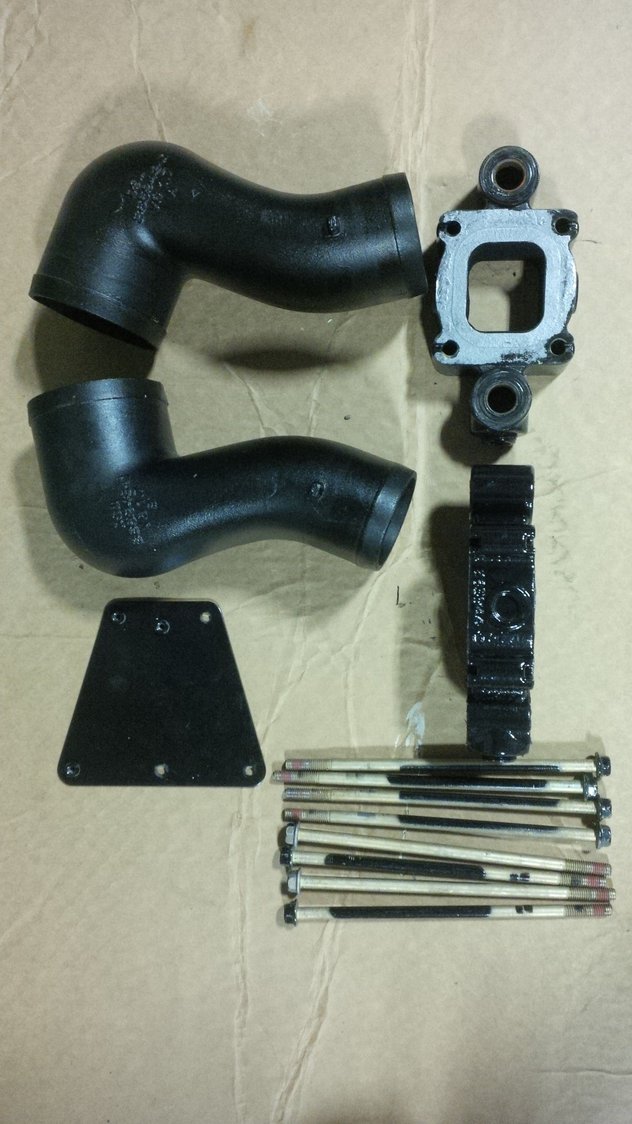Mercruiser 1.7" Exhaust Riser for 4.3 V6
