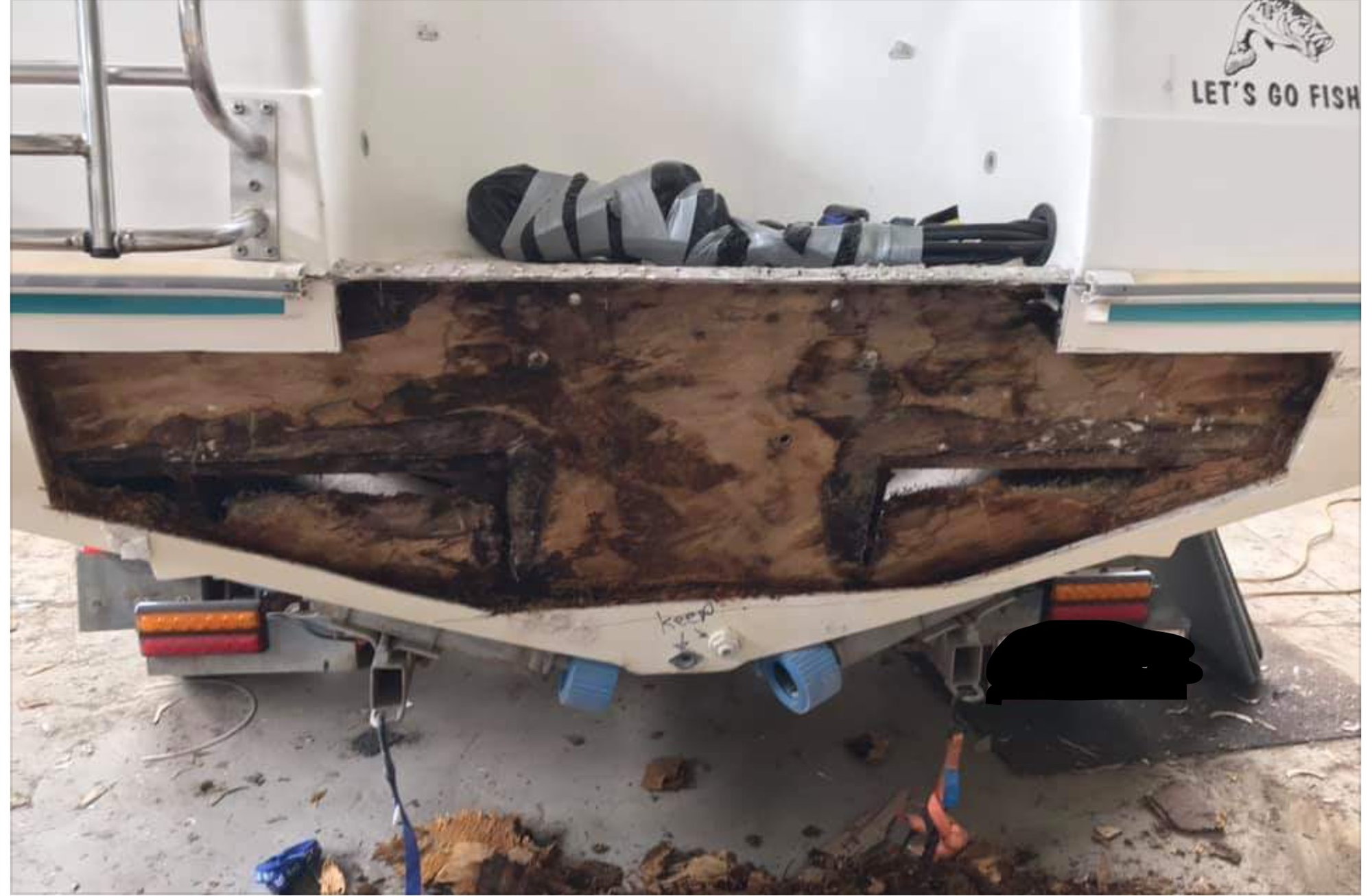 fiberglass boat transom repair near me