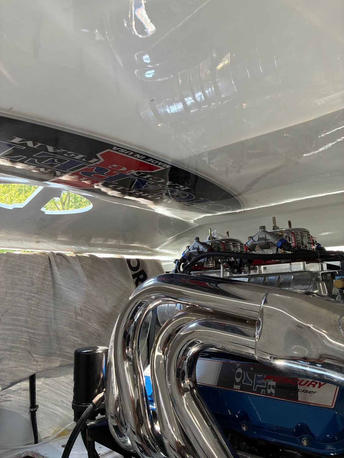 Finally got hatch back on have plenty of room for flame arrester . Winding down !!!