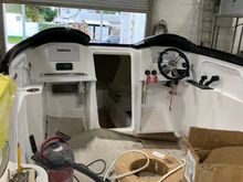 Installing the cabin door today