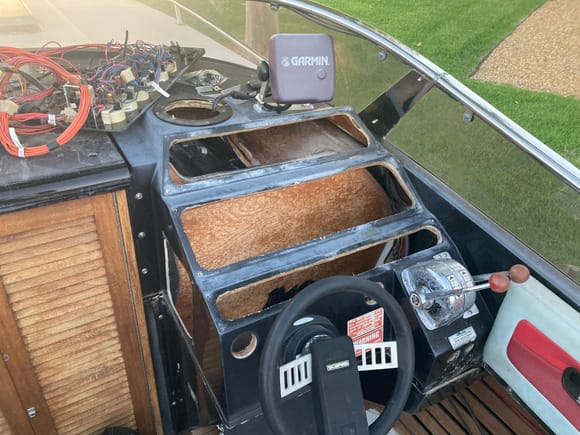 I gutted the boat’s wiring today. The amount of hot, loose, random wires in the helm and engine bay was alarming. I decided to start over from zero & cut everything out. 