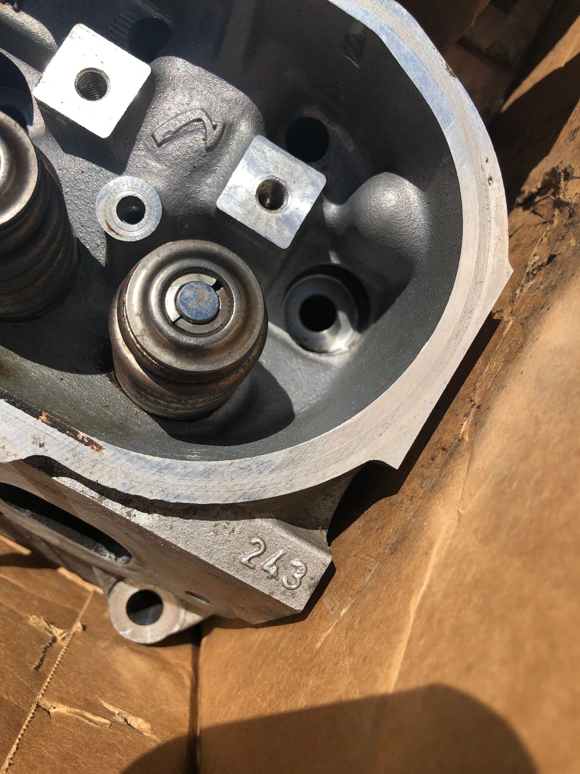 Used set of 243 cylinder heads good condition