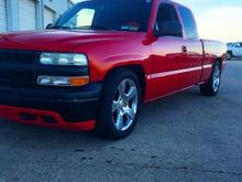 99 on a 2/4   2014 silverado 20's on 265/50-20