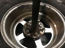 Converted a set of factory axles to 5 lug.