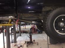 Went ahead and put bars in the rear mounts didnt have time to drill through the frame