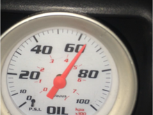 This was the pressure after letting it idle for 10 minutes after letting it cool down for 5 mins from it bottoming out on 0