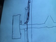 First off i am not an artist, and this is what i have to work with at moment kinda hard to hold bar up with one hand and take pic with the other, but this is basically what i am talking about, biggest thing is i wouldnt be able to put shocks on em down the road is i decided to figure that little tid bit out, and the pro comp logos would be reversed....