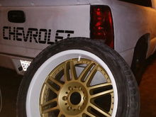 Painted my wheels white/gold came out good for being my 1st time