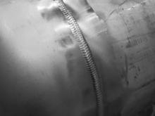 8" stainless weld