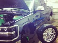 cleaning the rims