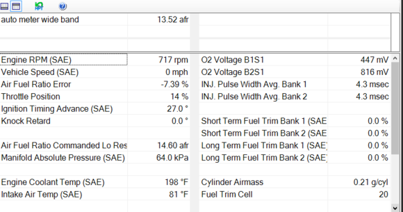 after trip truck at idle