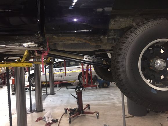 Went ahead and put bars in the rear mounts didnt have time to drill through the frame