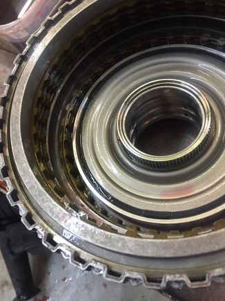 1-2-3-4/3-5-R drum full of clutches, replaced 2 of the 3-5-r steels and 1 of the 1-2-3-4 steels... Rest looked really good....