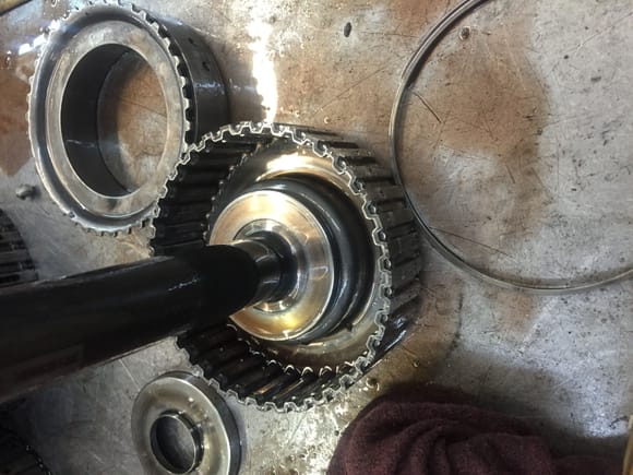 4-5-6 hub came apart and the splines are chewed up from the stripped 4-5-6 clutches
