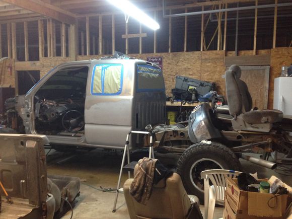 I was right there..... And i ended up putting step bars  on it that bolted to all three cab mounts on either side.... This was what the truck looked like when i ended up having the bypass.....