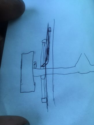 First off i am not an artist, and this is what i have to work with at moment kinda hard to hold bar up with one hand and take pic with the other, but this is basically what i am talking about, biggest thing is i wouldnt be able to put shocks on em down the road is i decided to figure that little tid bit out, and the pro comp logos would be reversed....