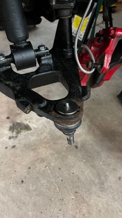 New lower control arm ball joint from Detroit Axle