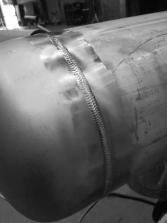 8" stainless weld