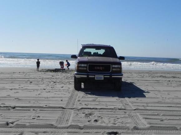 at the beach
