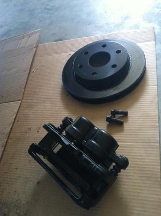 Freshly Painted brake parts
