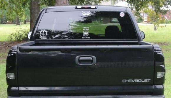 blackened taillights